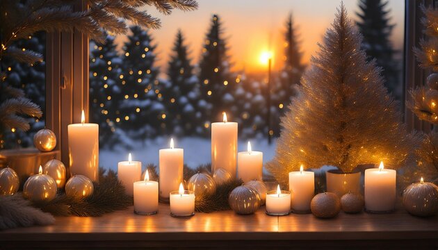 The image can be used to promote products or services related to Christmas, winter holidays, and home decor