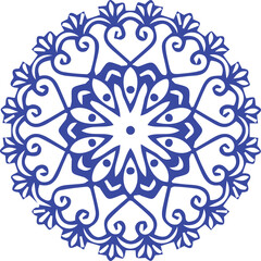 Beautiful flower art and mandala vector design