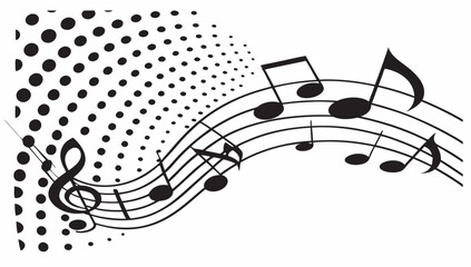Vibrant Halftone Music Greeting Design - Perfect for Any Occasion, Art & Illustration