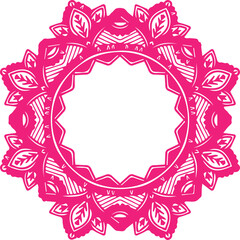 Beautiful flower art and mandala vector design