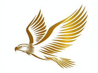 Obraz premium Eagle bird logo design, isolated on white background