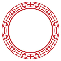Chinese New Year Circle Frame