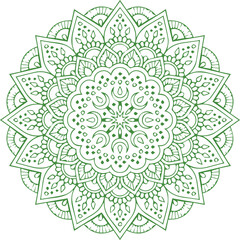 Beautiful flower art and mandala vector design
