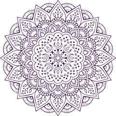 Beautiful flower art and mandala vector design