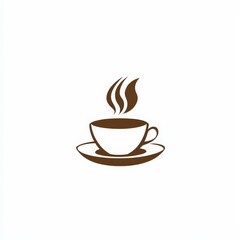 Obraz premium Design of coffee icon logo illustration isolated on white background