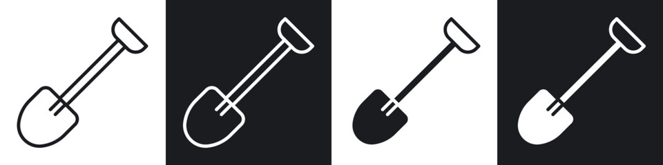 Shovel icon pack for app and website ui designs.