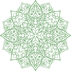 Beautiful flower art and mandala vector design