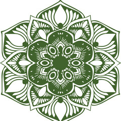 Beautiful flower art and mandala vector design