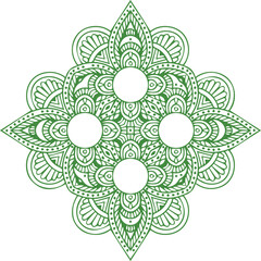 Beautiful flower art and mandala vector design