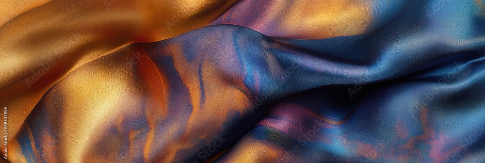 Aufkleber luxurious silk fabric with vibrant colors and smooth texture for creative mock up and design purpose