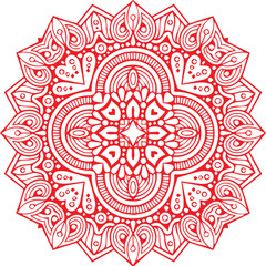 Beautiful flower art and mandala vector design
