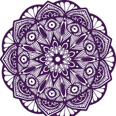 Beautiful flower art and mandala vector design