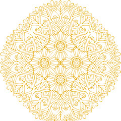 Beautiful flower art and mandala vector design