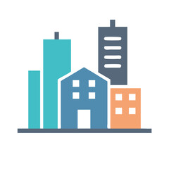 Obraz premium vector illustration of urban city buildings 