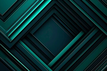 Obraz premium Close-up of a futuristic circuit board design illuminated by green neon lights, showcasing intricate technology and innovation. 