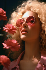 rose-coloured glasses (generative AI)