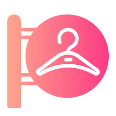 signboard gradient icon