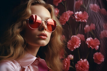 rose-coloured glasses (generative AI)