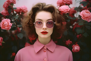rose-coloured glasses (generative AI)