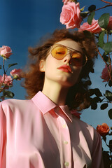 rose-coloured glasses (generative AI)