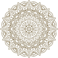 Beautiful flower art and mandala vector design