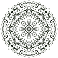Beautiful flower art and mandala vector design