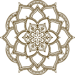 Beautiful flower art and mandala vector design