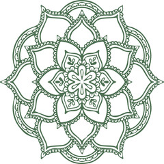 Beautiful flower art and mandala vector design