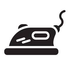 Ironing glyph icon