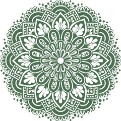 Beautiful flower art and mandala vector design