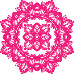 Beautiful flower art and mandala vector design