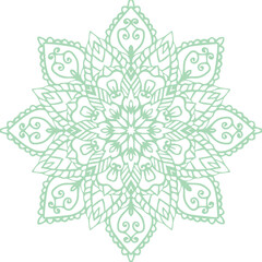 Beautiful flower art and mandala vector design