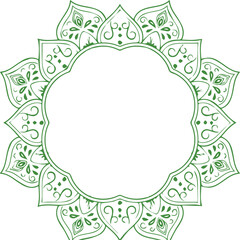 Beautiful flower art and mandala vector design