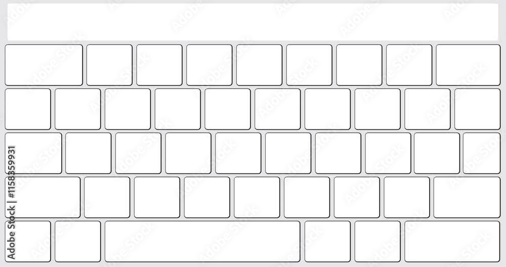 Poster computer keyboard with number 2025. close-up of an electronic computer device part, keypad. dancing 