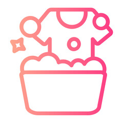 Washing gradient icon