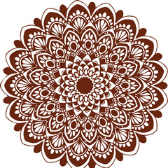 Beautiful flower art and mandala vector design