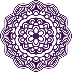 Beautiful flower art and mandala vector design