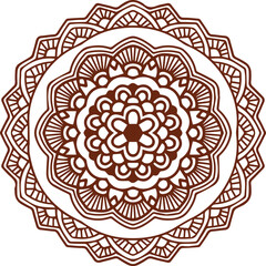 Beautiful flower art and mandala vector design