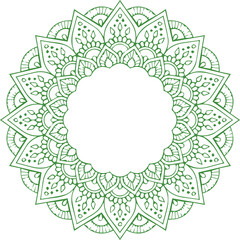 Beautiful flower art and mandala vector design