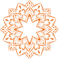 Beautiful flower art and mandala vector design