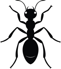 Ant Silhouette Vector Illustration