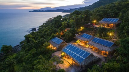 Luxury Eco Resort with Sustainable Power Solutions
