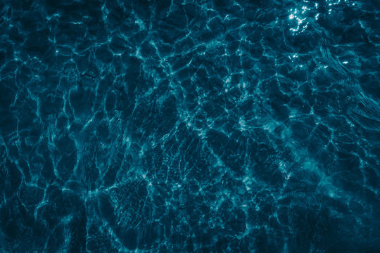 dark blue water topview