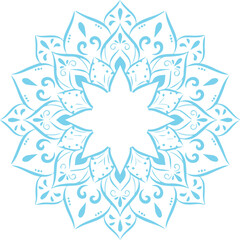 Beautiful flower art and mandala vector design
