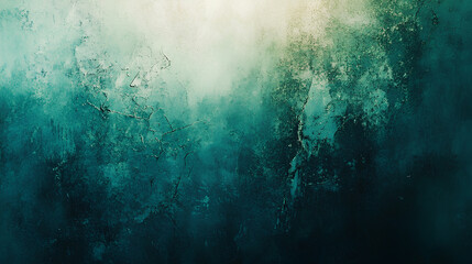 Obraz premium Turquoise and green gradient background with light leak and grainy texture, perfect for any project 