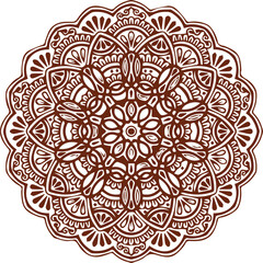 Beautiful flower art and mandala vector design