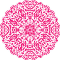 Beautiful flower art and mandala vector design