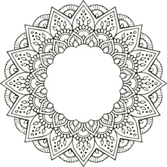 Beautiful flower art and mandala vector design