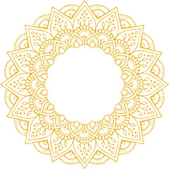 Beautiful flower art and mandala vector design