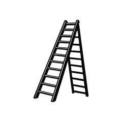 ladders isolated on white background